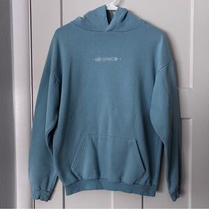 PrettyLittleThing Teal Fleece Hoodie